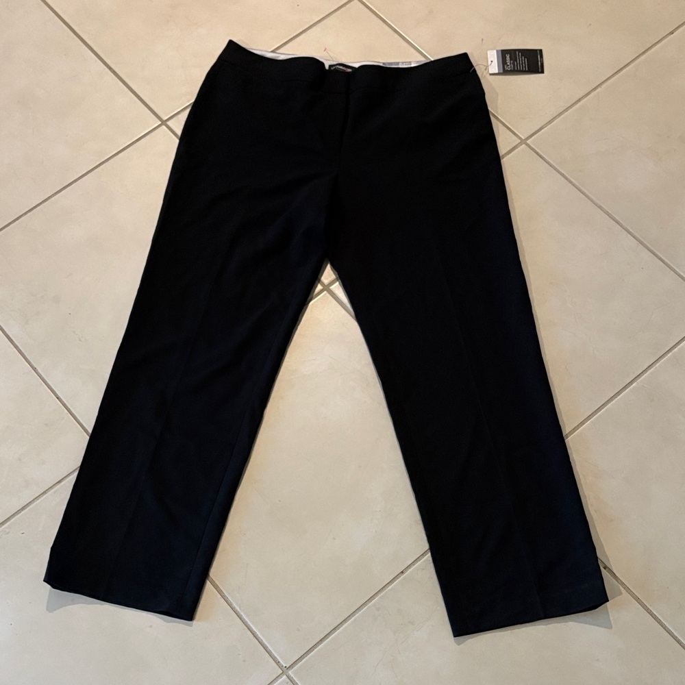NWT Liz Claiborne sz 16 black work pants 1222